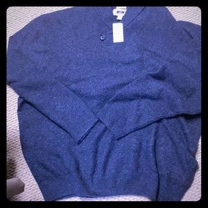 Joseph Abboud Mens 3XL blue wool/nylon sweater NWT